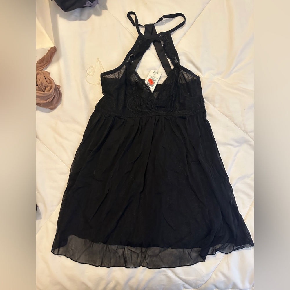 Torrid baby doll black lingerie size 00 NWT